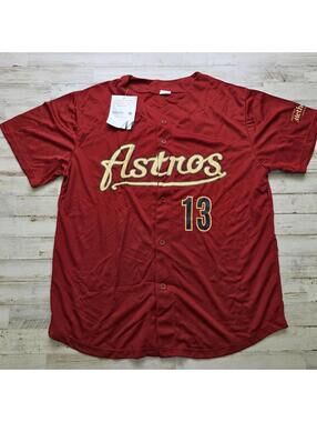 Houston Astros Jersey Mens XL Billy Wagner 13 Throwback Button Up MLB SGA